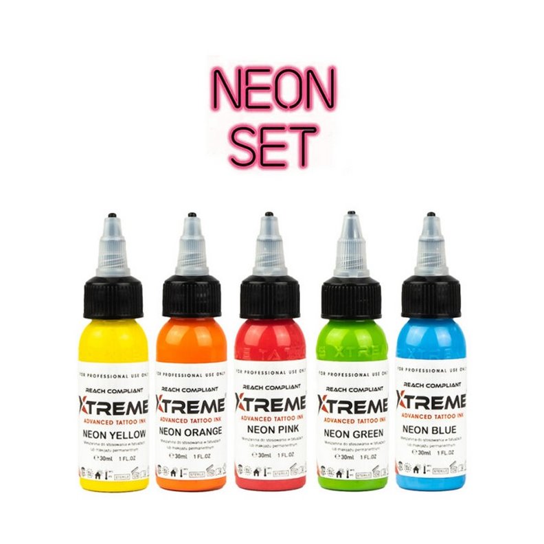 Kit encres Xtreme Ink Neon Set 30ML