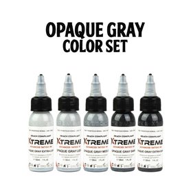 Kit encres Xtreme Ink Opaque Gray Color Set 30ML
