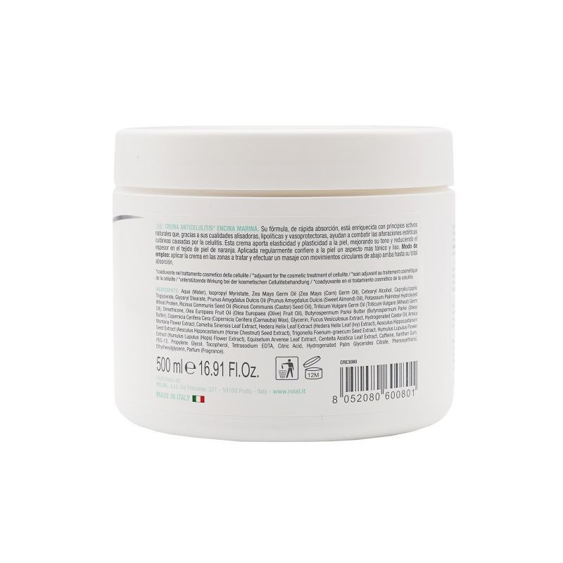 Crème réductrice de cellulite avec extrait de Chêne de mer 500ml ROIAL Crème réductrice de cellulite avec extrait de Chêne de mer 500ml ROIAL