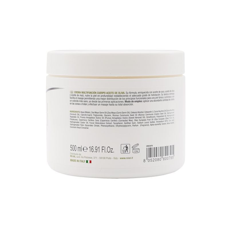 Crème multifonction avec extrait d'huile d'olive 500ml ROIAL 