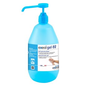 Gel hydroalcoolique Exeol Gel 82 - 1L