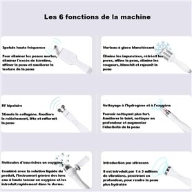 Outils pour Machine Hydradermabrasion 7 en 1