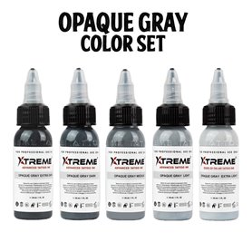 Kit encres Xtreme Ink Opaque Gray Color Set 30ML