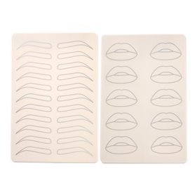 Peau d'entraînement sourcils / lèvres - 19x15 x h1,5cm