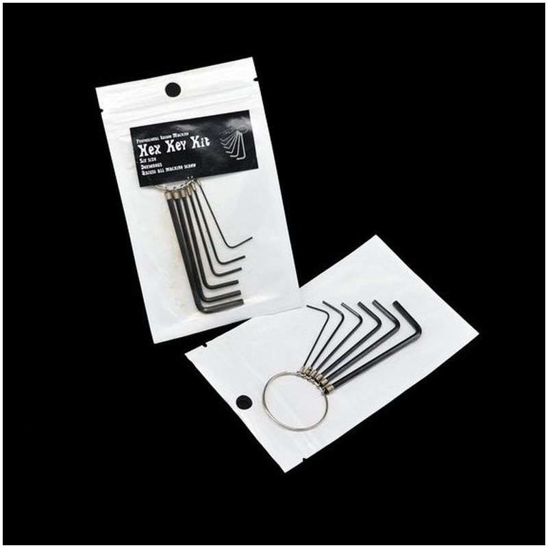 Kit de 6 Clés Allen pour machine a tatouer Kit de 6 Clés Allen pour machine a tatouer