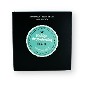 Protection pour Clip Cord noir - Rouleau de 300m