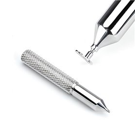 Applicateur pour bijou dermal en acier inoxydable