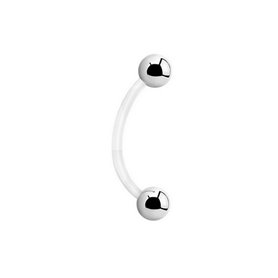 Bijou stérile piercing Barbells courbé BioFlex