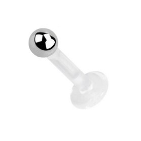 Bijou stérile piercing Labret BioFlex avec boule en titane