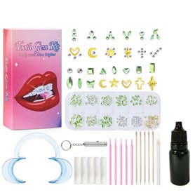 Kit Strass Dentaire - Green / Gold