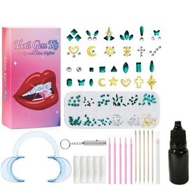 Kit Strass Dentaire - Emerald / Gold