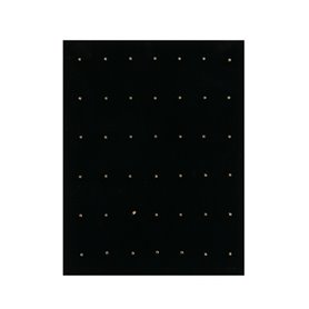 Présentoir à Piercings Noir en Simili cuir - 42 trous