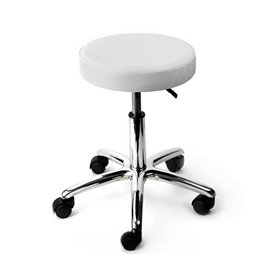Tabouret blanc pour tatoueur