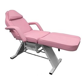 Fauteuil de Tatouage Professionnel Rose avec Dossier Inclinable