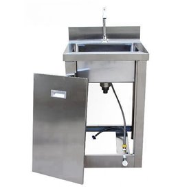 Lave mains en inox avec commande au pied reconditionné