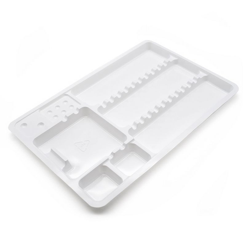 Plateaux plastiques jetables par 10 - 18x28cm Plateaux plastiques jetables par 10 - 18x28cm