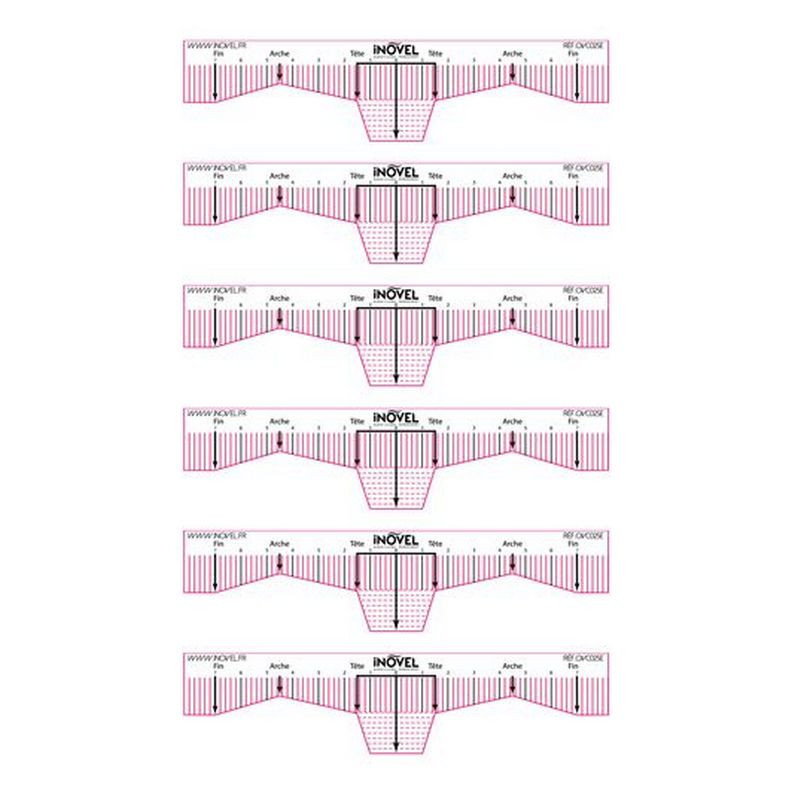 Règles adhèsives INOVEL pour le maquillage permanent Règles adhèsives INOVEL pour le maquillage permanent