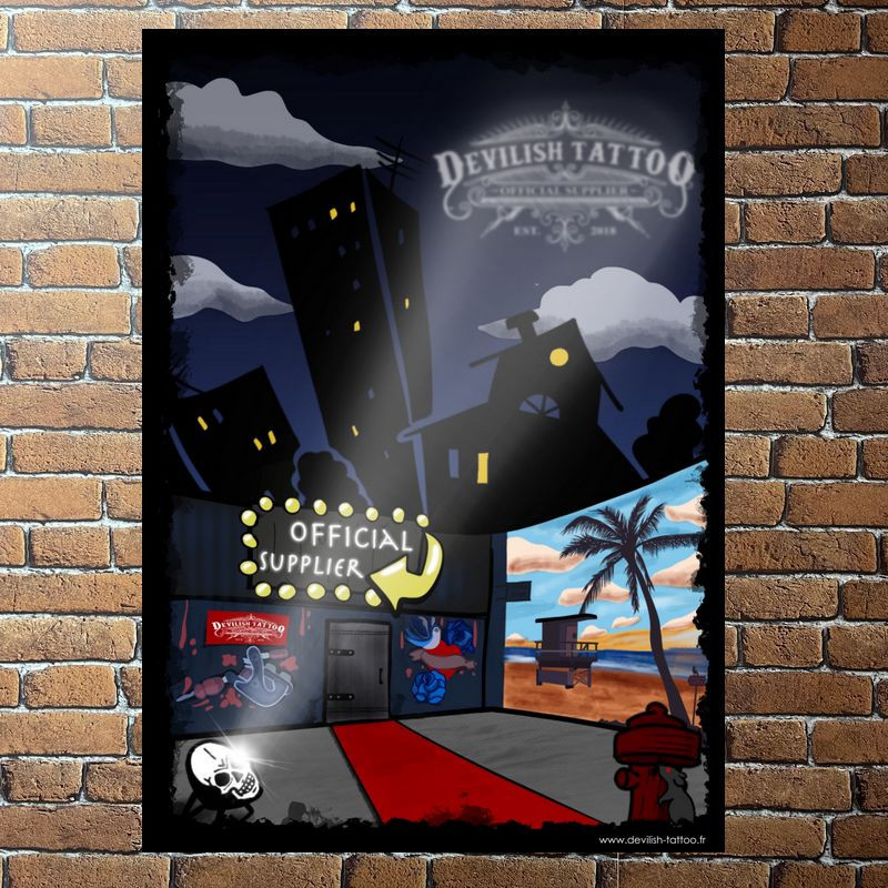 Affiche DEVILISH TATTOO 60x40cm