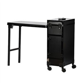 Desserte professionnelle pliante avec table intégrée