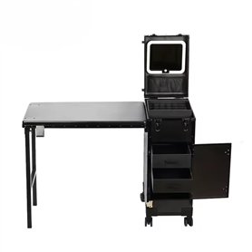 Desserte professionnelle pliante avec table intégrée