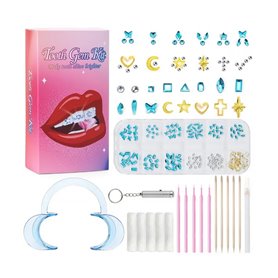 Kit Strass Dentaire - Blue / Gold