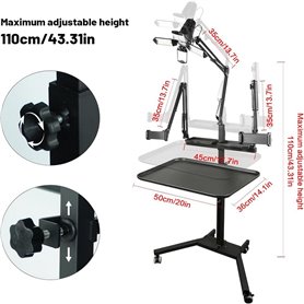 Dimensions Tattoo Tray Multifonction