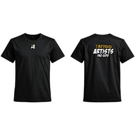 T-Shirt Noir Logo TAPE (Tattoo Artists Pro Expo)