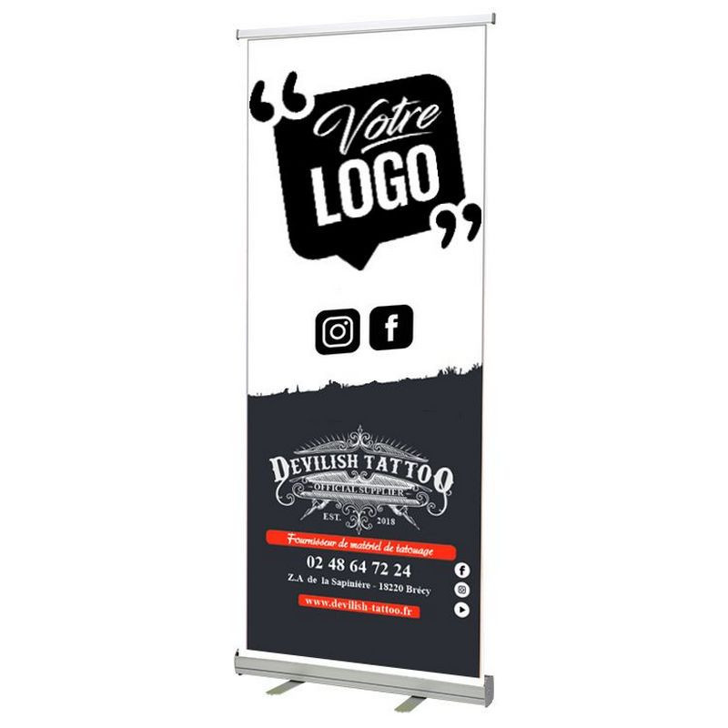 Roll Up DEVILISH TATTOO personnalisé 85x205cm