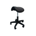 Tabouret noir selle de cheval pour tatoueur