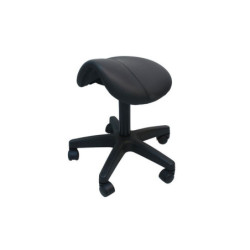 Tabouret noir selle de cheval