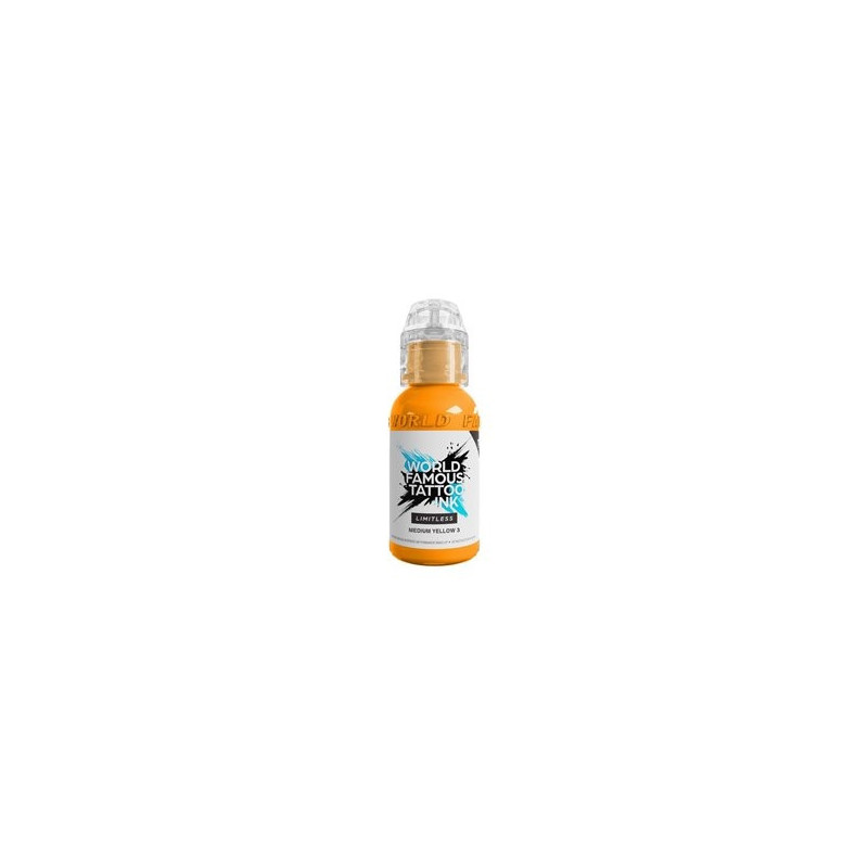 Encre WORLD FAMOUS Limitless Medium Yellow 3 - 30ML Encre WORLD FAMOUS Limitless Medium Yellow 3 - 30ML
