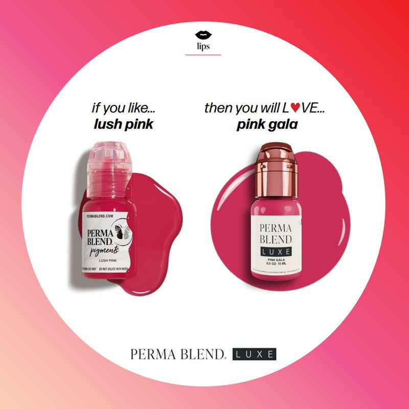Nuancier comparatif Pink Gala 15ml Nuancier comparatif Pink Gala 15ml