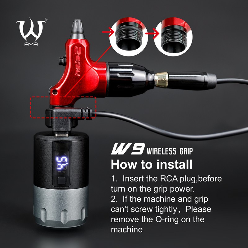 Alimentation / Manchon AVA Wireless W9 installation Alimentation / Manchon AVA Wireless W9 installation