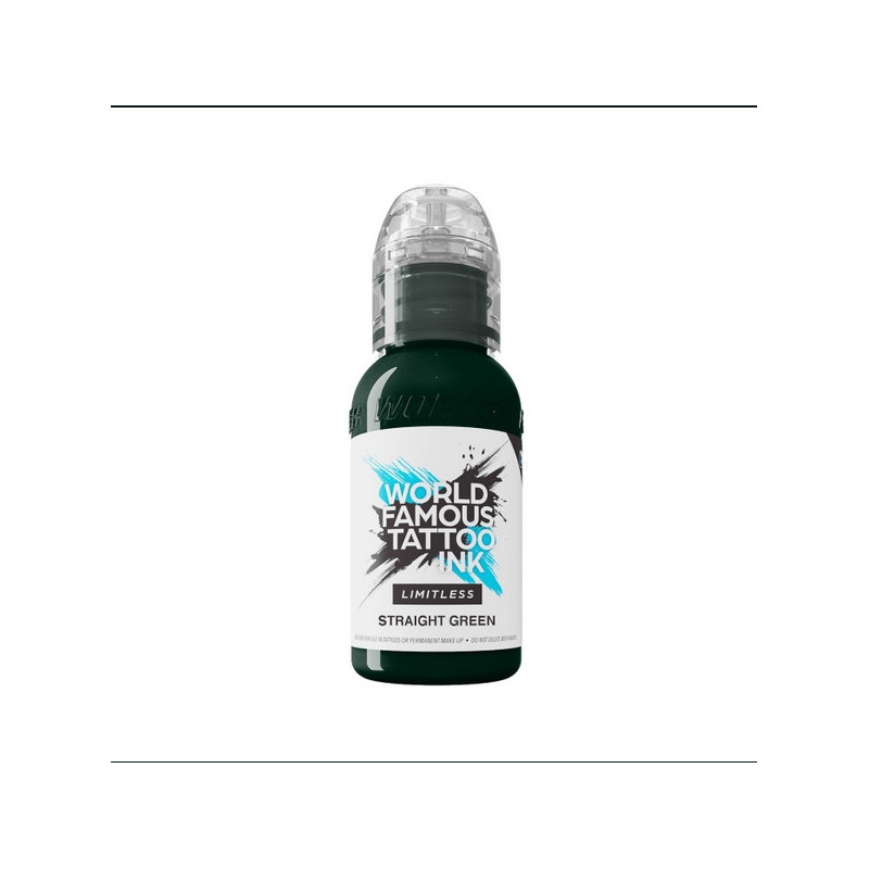 Encre WORLD FAMOUS Limitless Straight Green - 30ML Encre WORLD FAMOUS Limitless Straight Green - 30ML