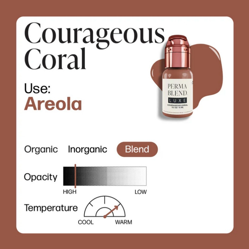 Encre PERMA BLEND LUXE Courageous Coral 15ml
