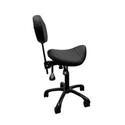 Tabouret selle de cheval avec dossier réglable pour le tatouage Tabouret selle de cheval avec dossier réglable pour le tatouage