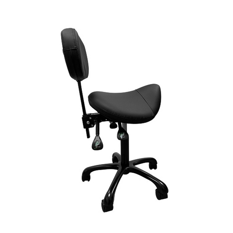 Tabouret selle de cheval avec dossier réglable pour le tatouage