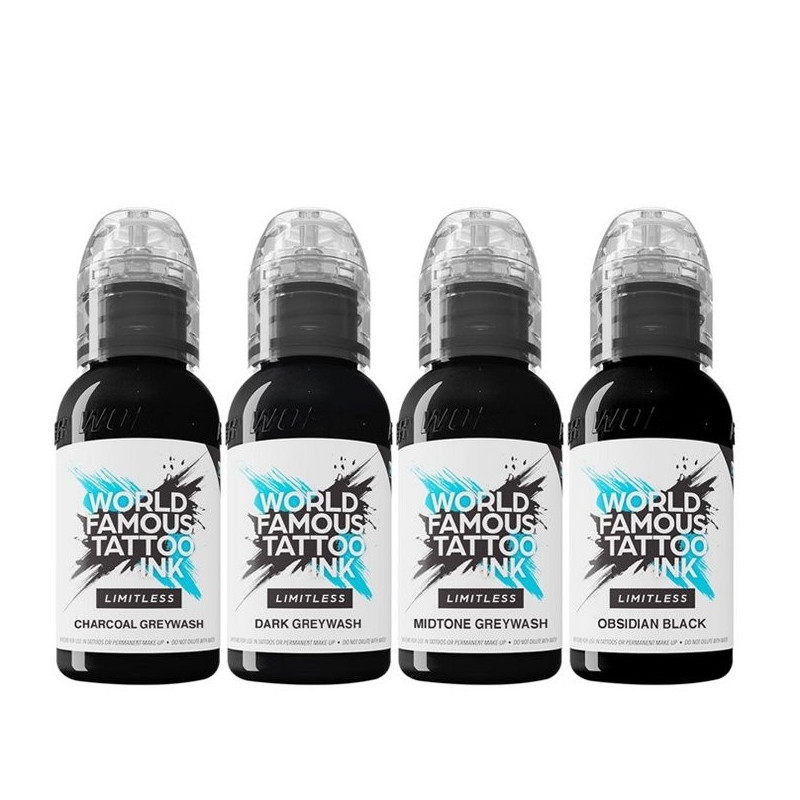 Kit encres WORLD FAMOUS Limitless - Lining and Shading - 30ml Kit encres WORLD FAMOUS Limitless - Lining and Shading - 30ml