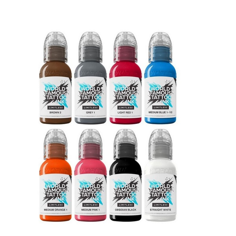 Kit encres WORLD FAMOUS Limitless - Primary Colours Set 2 - 30ml