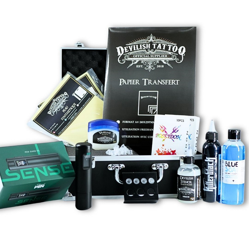 Kit tatouage professionnel - Travel Pen SENSE Kit tatouage professionnel - Travel Pen SENSE