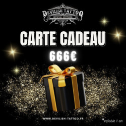 Carte cadeau 666€