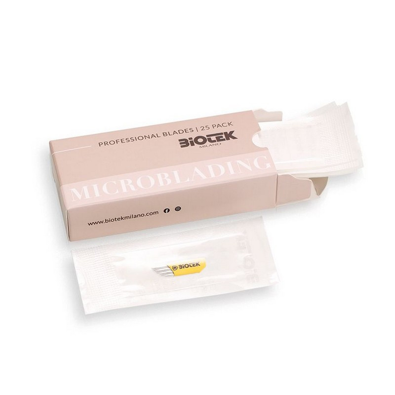Boite Lames MicroBlading jetables BIOTEK - 25pcs Butterfly