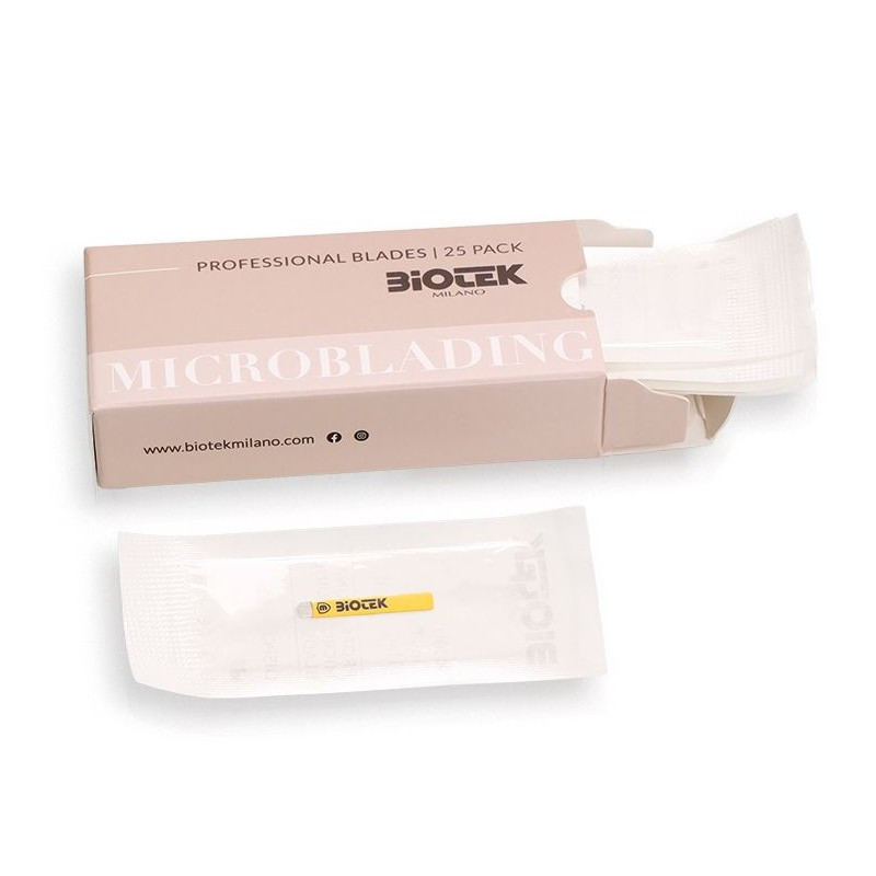 Boite lames MicroBlading jetables BIOTEK - Flexy 18U Ø 0.15 par 25pcs Boite lames MicroBlading jetables BIOTEK - Flexy 18U Ø 0.15 par 25pcs