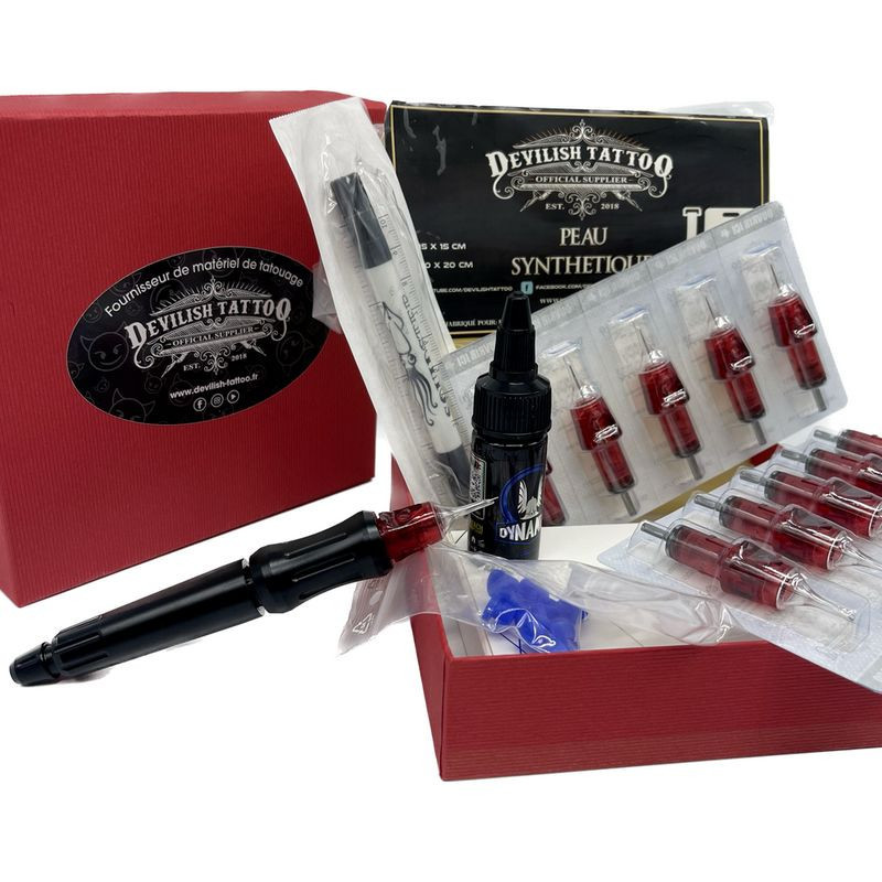 Kit tatouage Handpoke - Modèle à cartouches Kit tatouage Handpoke - Modèle à cartouches