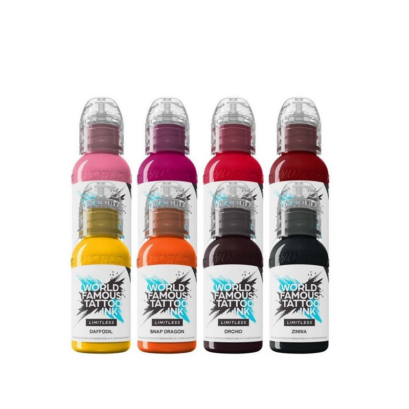 Kit encres WORLD FAMOUS Limitless - Ryan Smith Flower Set - 30ml Kit encres WORLD FAMOUS Limitless - Ryan Smith Flower Set - 30ml