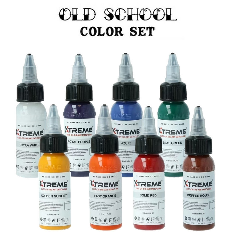 Kit encres Xtreme Ink Old School 30ML Kit encres Xtreme Ink Old School 30ML