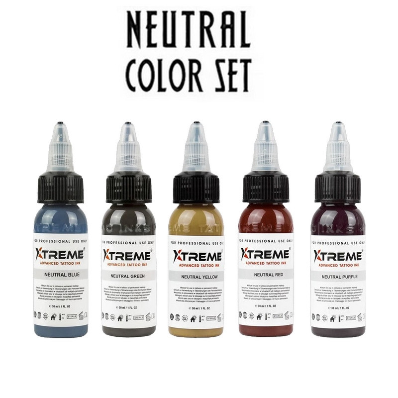 Kit encres Xtreme Ink Neutral Color Set 30ML Kit encres Xtreme Ink Neutral Color Set 30ML