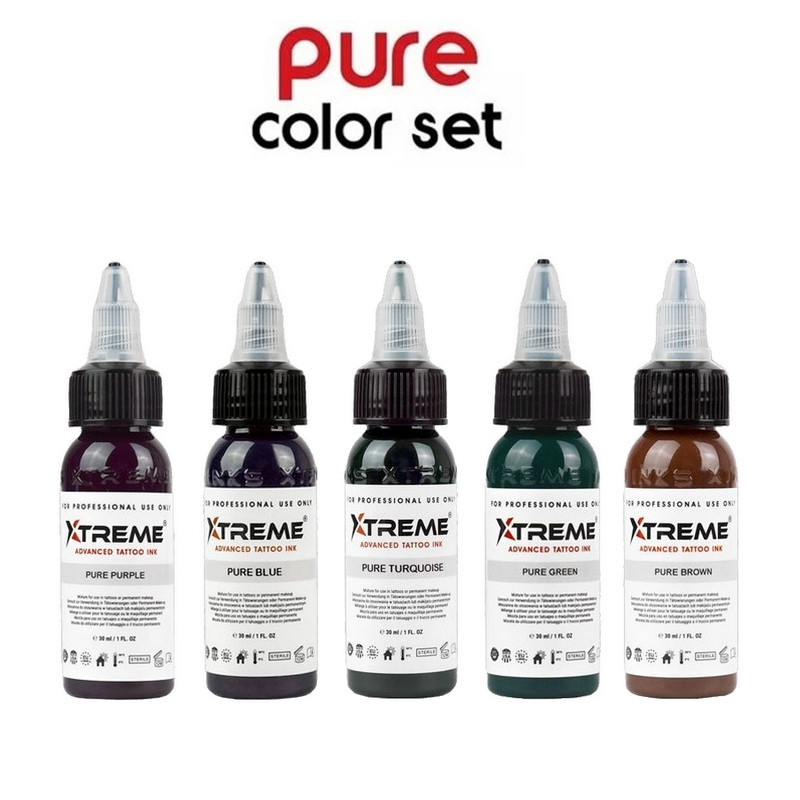 Kit encres Xtreme Ink Pure Color Set 30ML Kit encres Xtreme Ink Pure Color Set 30ML