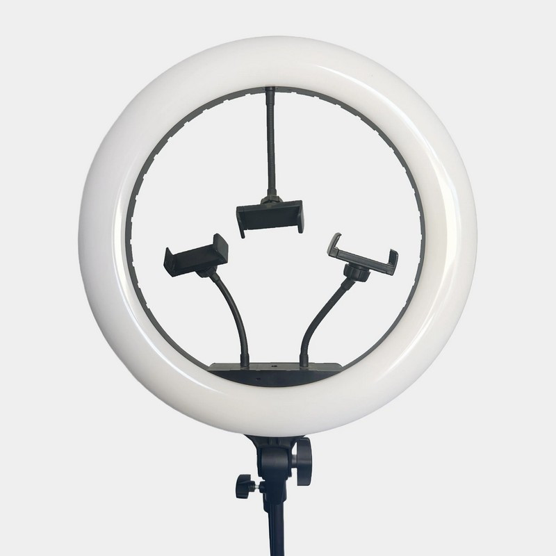 Lampe Led Orbit Light sur trépied - 3 téléphones