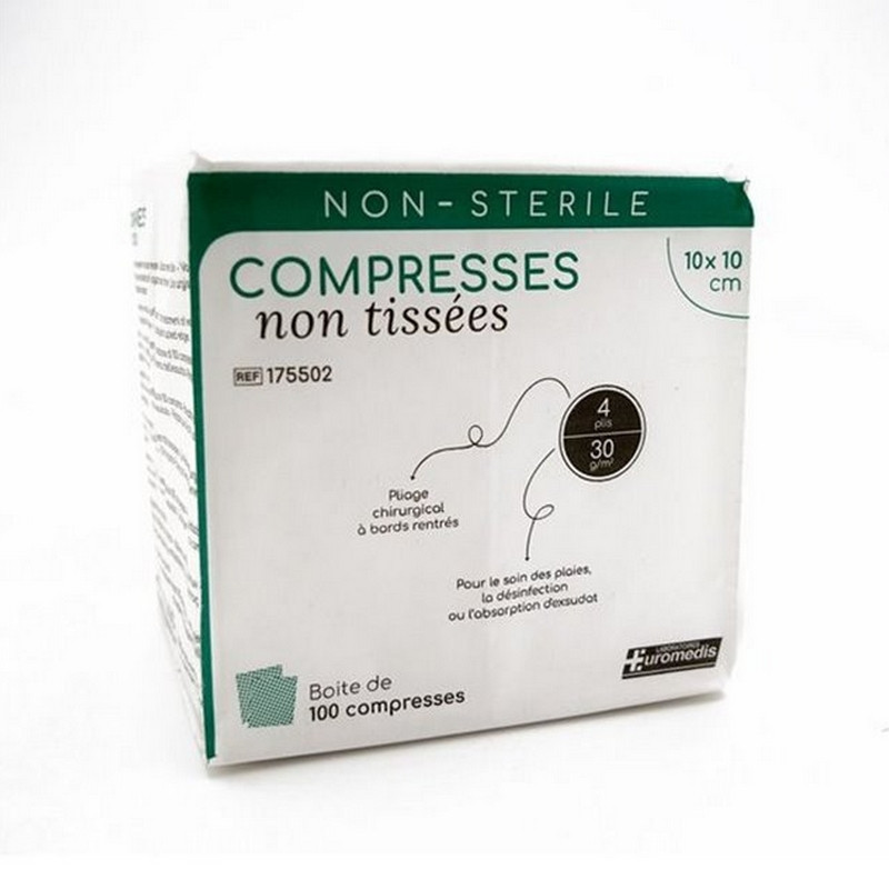 Compresses Non Tissées 10x10cm Compresses Non Tissées 10x10cm
